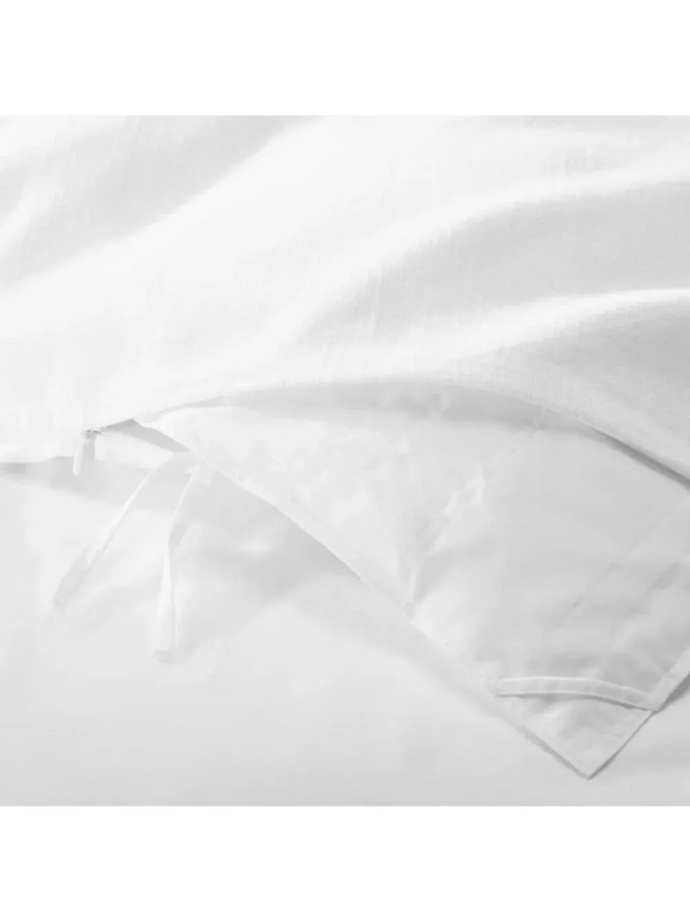 Casaluna King Size Linen & Rayon Duvet Cover Heavyweight & White COVER ONLY